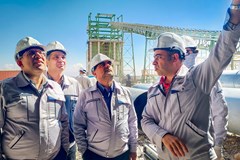 بازديد مديرعامل از پروژه احداث فاز سوم کوره های پخت آهک و دولومیت